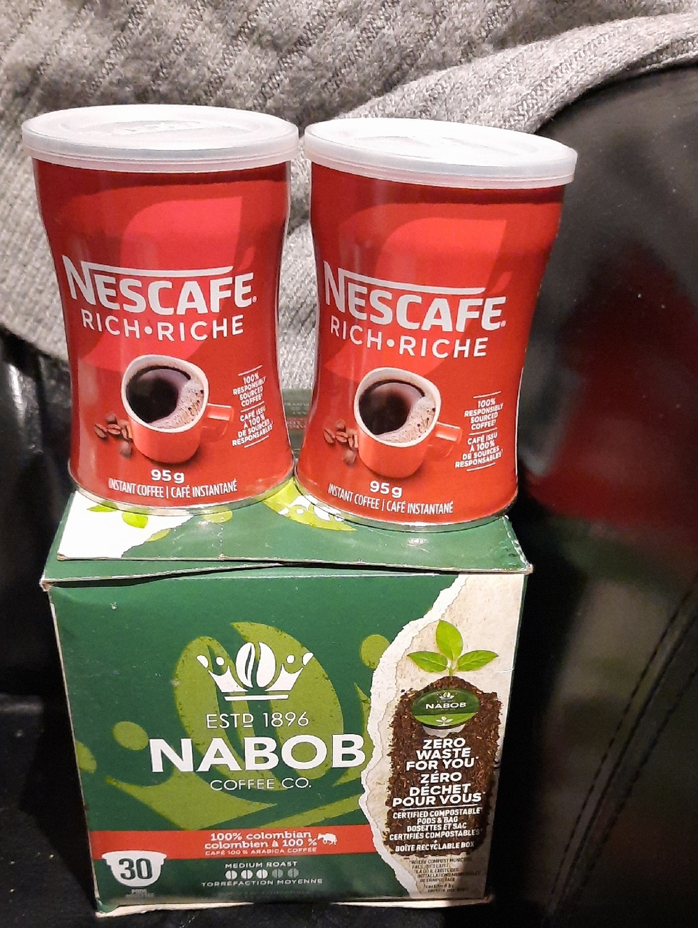 Nabob Medium Roast Coffee 30 Pods Compostable Best B4 Dec2026 Free Nescafe X2 🎁